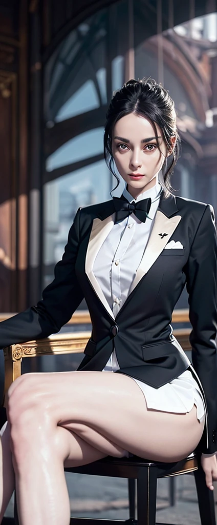((Masterpiece in maximum 16K resolution):1.6),((soft_color_photograpy:)1.5), ((Ultra-Detailed):1.4),((Movie-like still images and dynamic angles):1.3). | ((cinematic photo of beautiful playboy bunny wearing her tuxedo suit with her cute rabbit):1.3), (Beautiful playboy bunny), (wearing playboy tuxedo suit), ((focus on the rabbit):1.2), (cinematic lens), (glitters), (glamourous shot), (luminous object), (Party atmosphere), (shimmer), (visual experience),(Realism), (Realistic),award-winning graphics, dark shot, film grain, extremely detailed, Digital Art, rtx, Unreal Engine, scene concept anti glare effect, All captured with sharp focus. | Rendered in ultra-high definition with UHD and retina quality, this masterpiece ensures anatomical correctness and textured skin with super detail. With a focus on high quality and accuracy, this award-winning portrayal captures every nuance in stunning 16k resolution, immersing viewers in its lifelike depiction. | ((perfect_composition, perfect_design, perfect_layout, perfect_detail, ultra_detailed)), ((enhance_all, fix_everything)), More Detail, Enhance.