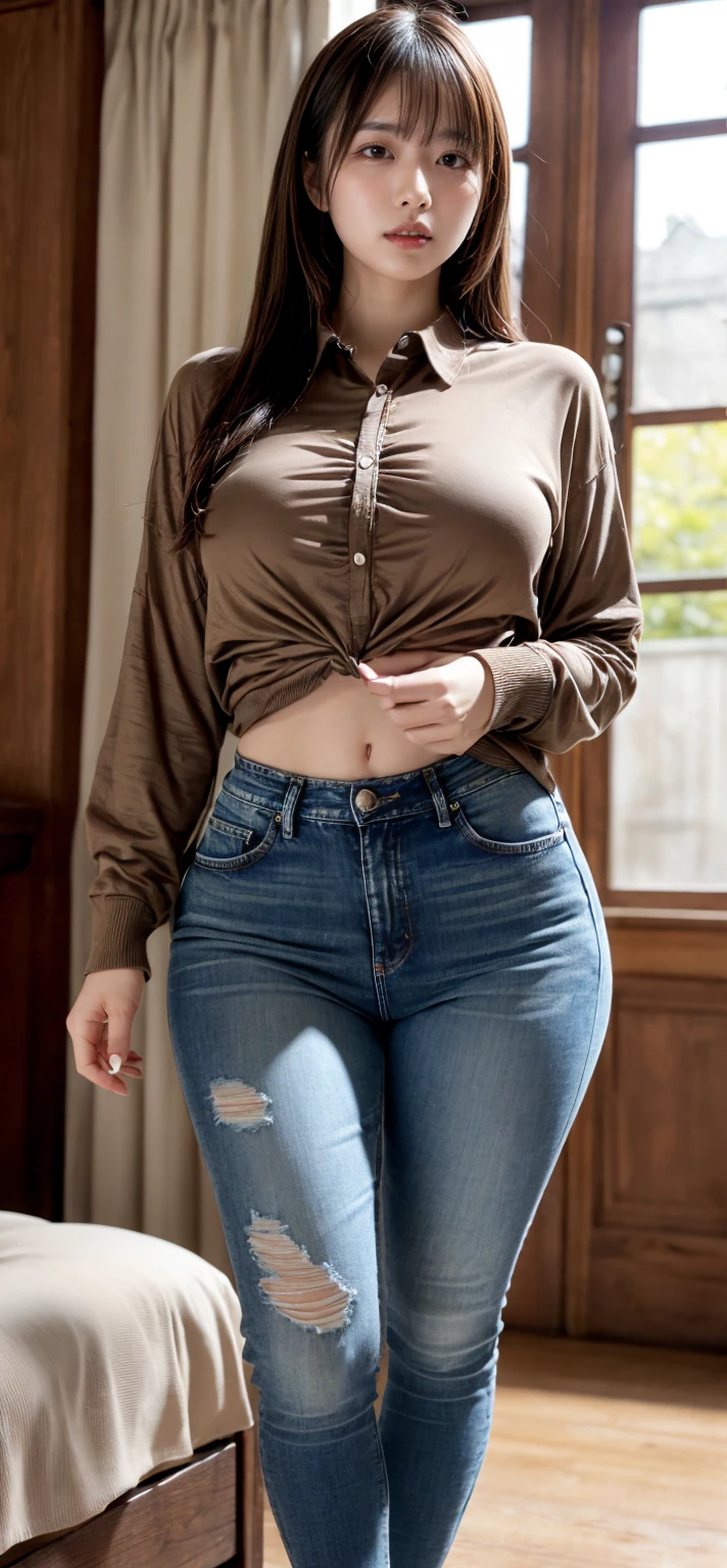 Charlie Morningstar wearing tight jeans