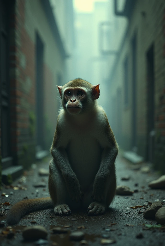 give me a cartoon picture of a monkey standing up