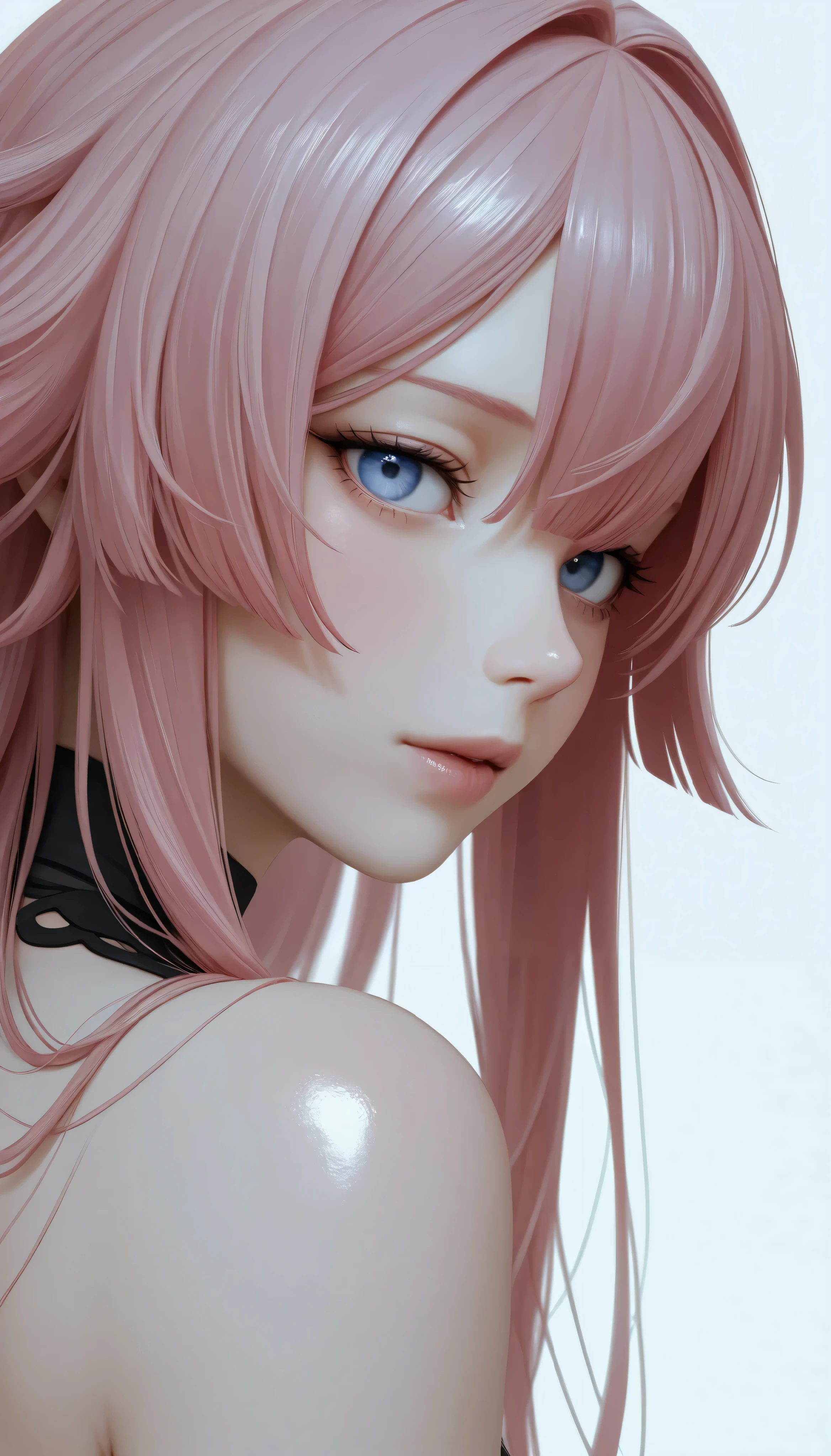 (masterpiece, best quality), best score, best anatomy, ultra deitailed, amazing quality, very aesthetic, realistic:1.4 absurdres, highres, 2024, newest, HDR, 8K, high detail RAW color art, high contrast, large pupil, eyelashes, shiny skin, 
bachong, genshin_impact_character, minimalist white background, 