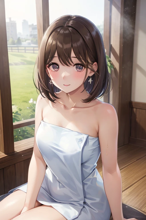 my grandmother、Shiny brown hair, Short Hair, (Beautiful brown eyes、Sparkling eyes, Fine grain)、smile、Super detailedな目、Highly detailed face, Highly detailed eyes,



8k, Please redeem, masterpiece,  Super detailed, Natural Light,
 (masterpiece, Best Quality:1.4), One girl, Browse your viewers, 

(forward), Rock bath, Naked Towel, Thick Fog, vapor,
{Upper Body|Cowboy Shot},
{night|morning|night明け}, 

{Sitting