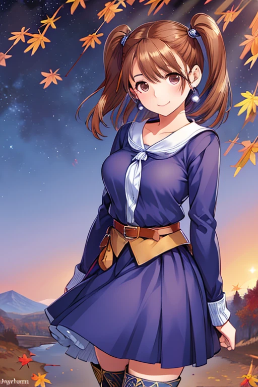 Jessica,  shiny maroon hair,  twin tails, ( beautiful brown eyes、 center split)、smile、 super detailed eyes、 very detailed face ,  highly detailed eyes ,cowboy shot,、(Alone,  One Girl )、 ,Master Piece,  top quality ,  high res, masterpiece , 







Night sky above the hills. winter, winter colors, winter landscape,  starry sky ,  Sky Color Prussian Blue Cobalt Blue Purple Cyan.  Planet, Bright Star, meteor, Tree tops swaying in the wind, thre beautiful  girl in winter clothes observes the starry sky with a dreamy look.
( A fantastic world woven by autumn leaves and girls  :1.5)、

 lady-like knitted dress style 、 choosing a midi length knit dress 、
  The silhouette is emphasized by wrapping a long wool cardigan or belt around my waist、 a beautiful girl wearing long boots and loafers underfoot .、  very beautiful