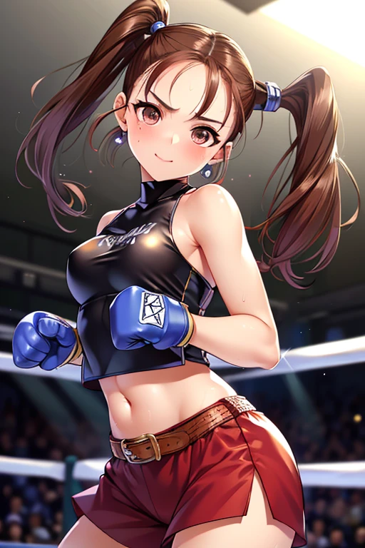 Jessica,  shiny maroon hair,  twin tails, ( beautiful brown eyes、 center split)、smile、 super detailed eyes、 very detailed face ,  highly detailed eyes ,cowboy shot,、(Alone,  One Girl )、 ,Master Piece,  top quality ,  high res, masterpiece , 








 (  aggressive punch ) , sweat,  heavy breathing, (Suppressive attacks) , (  boxing ring ),  Athletic Shorts ,  perfect detail, Perfect means,  perfect member ,  impact , ( Glowing Skin ), abdomen,  fitness , Musa ,  strike a pose,  photoshoot, art essay ,  attractive,  attractive,  waist,  boxing shorts , fight,  (grow up, please understand well: 1.2) , (8k: 1.2) , wonderful, attractive,invent, small