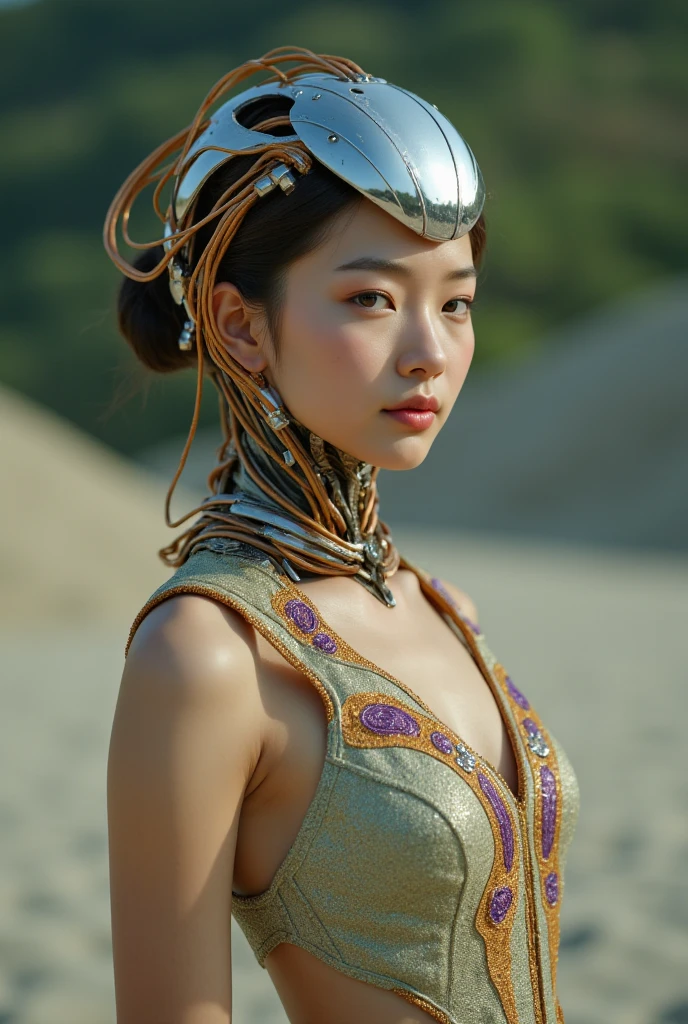 beautiful bare skin、Recreate realistic skin texture in detail、small nipples、beautiful nipples、cute nipples、pink nipples