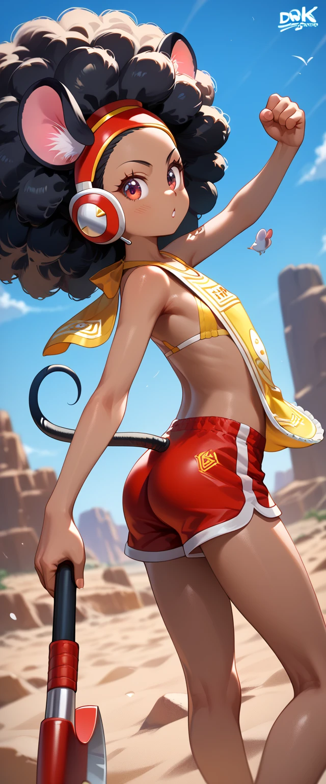 1girl, polvo, bicho, on the headpiece, sun glasses, In a bra, shorts, Hands tied tentacles, empatados dez vezes, master part, melhor qualidade, altamente detalhado, bra skin, shy face, indefeso