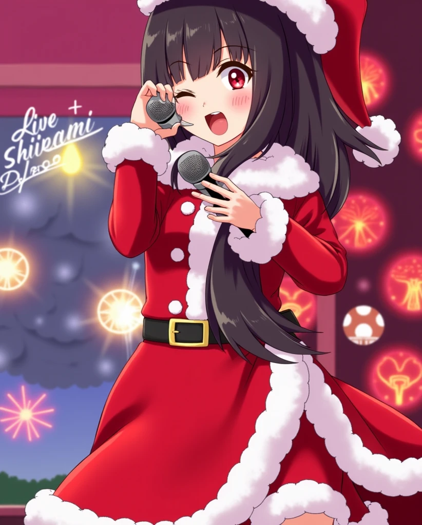 lovelive!styles Santa Girl、Red panties、Red bra top