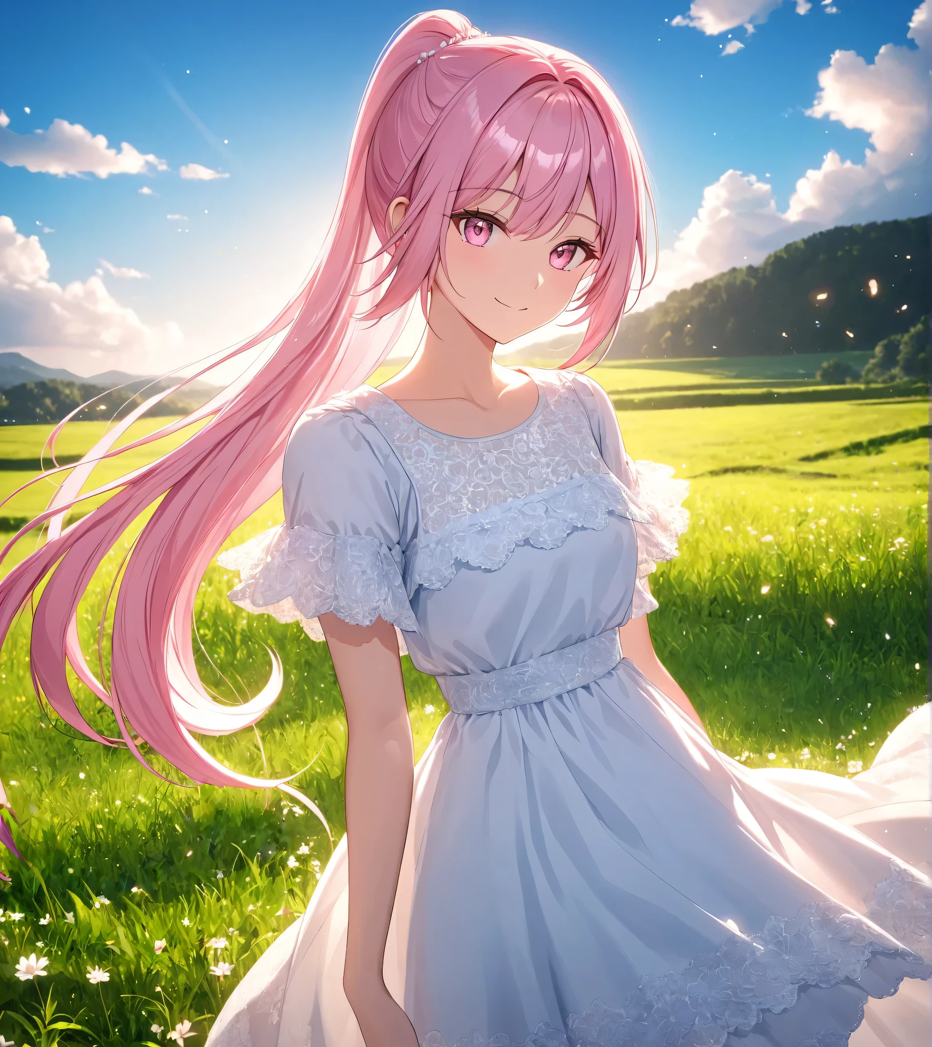 green grass field