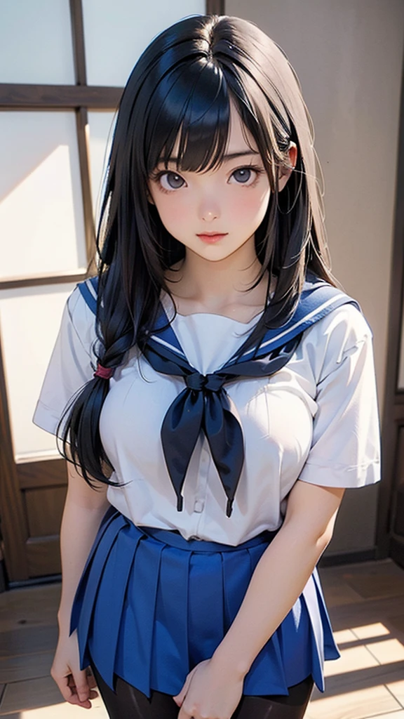 8K, A masterpiece of softcore pornography shot by Kishin Shinoyama, Bast quality,big, RAW Photos, (Ultra-thin contour lines), (1 Girl), Ruri Hoshino, Ruri Hoshino , Dark brown eyes, Star-shaped highlight eye, Silver Hair, Twin tail middle hair, Professional Lighting, (Shiny skin: 1.2), shiny big, ((Highest quality)), Sharp focus: 1.2, Highly detailed face and skin texture, fine grain, Perfect Face, Perfect body, Blur Art, CG, background, milk, in front (18-year-old, Cool and beautiful girl face), wear ((school uniform)), thigh), blush, (Porn Cosplayer), (Camel Toe, White panties), Gravure idol style table, She pulled up her skirt to avoid the heat..、I sat on the desk with my knees raised...。., My favorite girl, Browsing Caution,