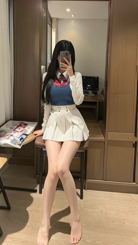 (full body:1.5),(1girl:1.3),(view the viewer:1.4),(anatomy correct:1.45),(sitting on high mountain peaks:1.35),(very thick printed pantyhose:1.4),( A woman Wear printed fantasy colorful JK student uniform pleated skirt and uniform pointed high-heeled leather shoes :1.35), (Light particle effect:1.3),(In pink | amarelo | blue colors| green color |red color | white colors| black in color| purplish color| greys| Beige| Flesh color 1.4),(Glowing eyes:1.3),(Large amplitude action: 1.3),(Accurate and perfect face:1.4),hyper HD, Ray traching, reflective light,structurally correct, Award-Awarded, high detail, lighten shade contrast, Face lighting,cinmatic lighting, tmasterpiece, super detailing, high quality, high detail, best quality, 16k,High contrast,