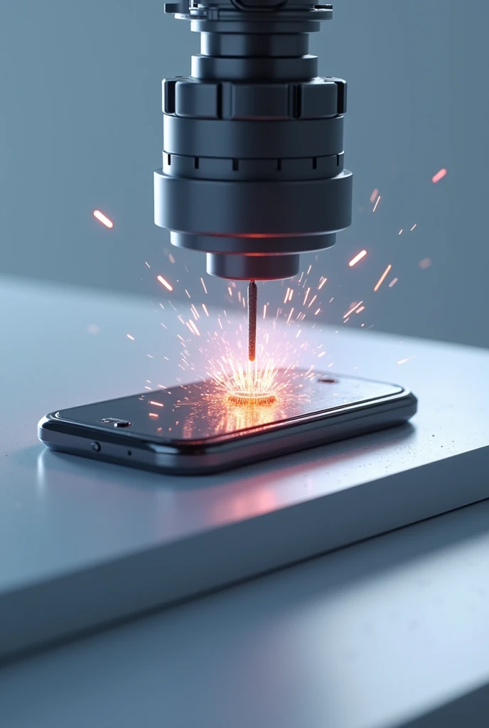 Mohile battery puncture test 3d Animation