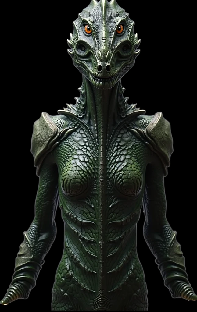 woman Argonian full body