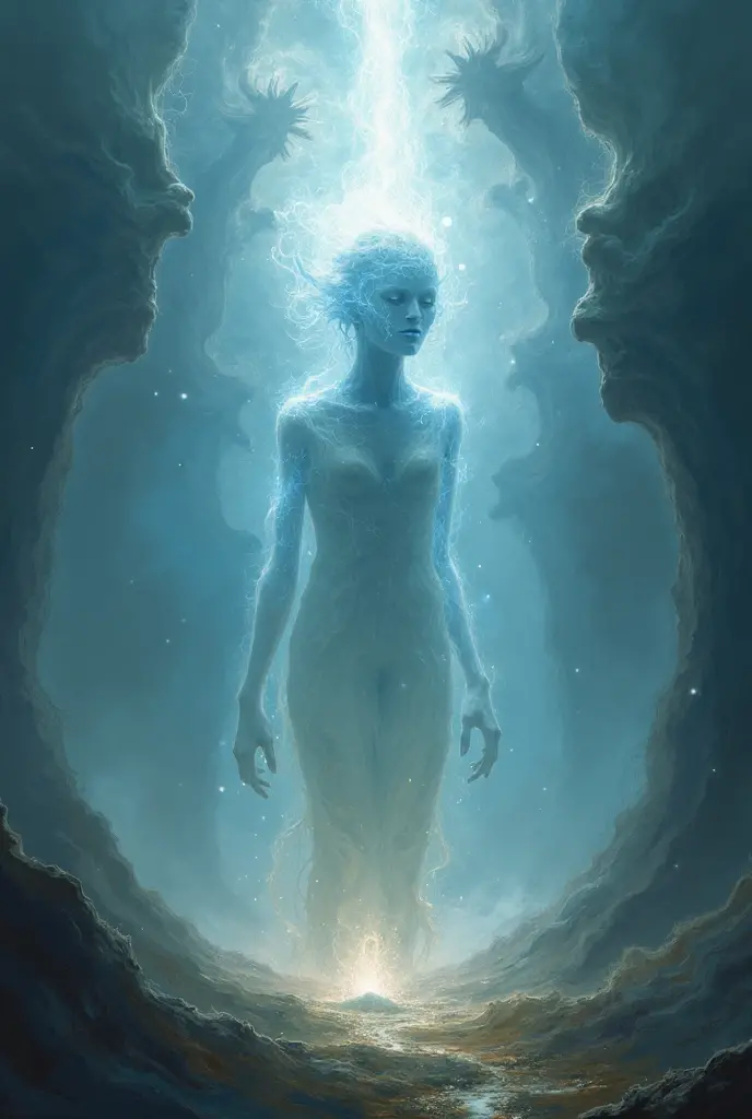 a white sentauer that lives in a cave