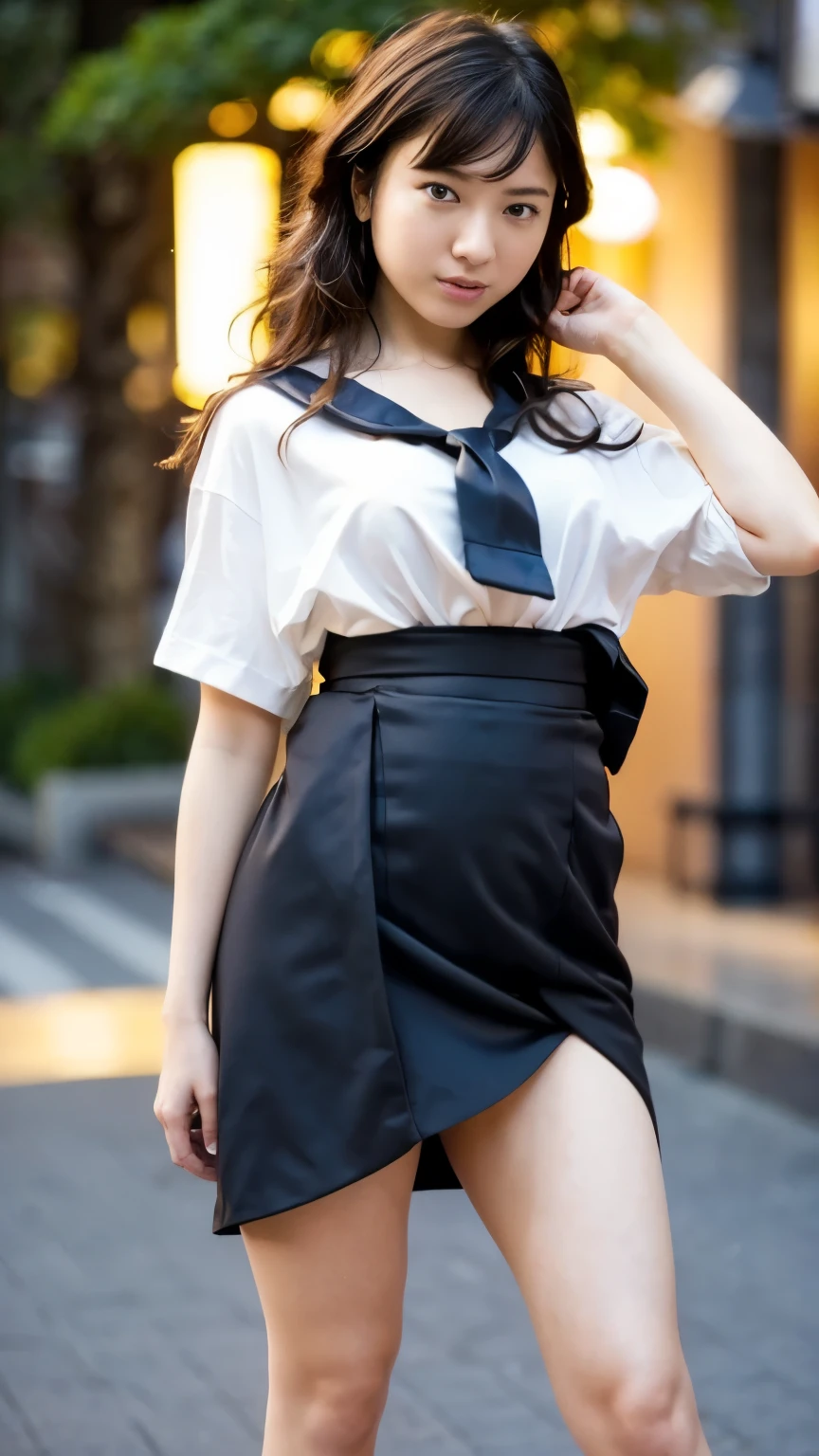 , pretty face , perfect body, small waist and Big Breasted , Thin legs, Big Breasted , realistic skin, Full body portrait, (repay, 8k, masterpiece: 1.2), Japanese women, 18 years old, ( high res beautiful face), amazing face and eyes, ( top quality : 1.4), ( ultra detail ), ( high res CG integrated 8K wallpaper), high res, high res raw color photo, Pro Pictures , Realistic portraits, amazing face and eyes, depth of field , (( exquisitely designed , gorgeous colorful adult costume sailor suit)), (( exquisitely designed , beautiful and colorful adult shorts, high res panty portrait, high definition panty picture )), (( unique pose showing off panties ), (( with legs open, and raise your leg)) open your mouth slightly, (((Lifting skirt herself))), (She lifts herself), panties with lace, small panties, panties, top quality , masterpiece, Ultra- high res, ( realistic:1.4), 1 girl, Curly Hair, Deep Shadow , Shiny Skin 、 Japanese Beauty、18 years old、perfect face! create the perfect body line 、 white bra、 stretch your back 、smile、Ginza night view、 blur background 、Full body photo、 cute、 good、 SEE-THROUGH LINGERIE