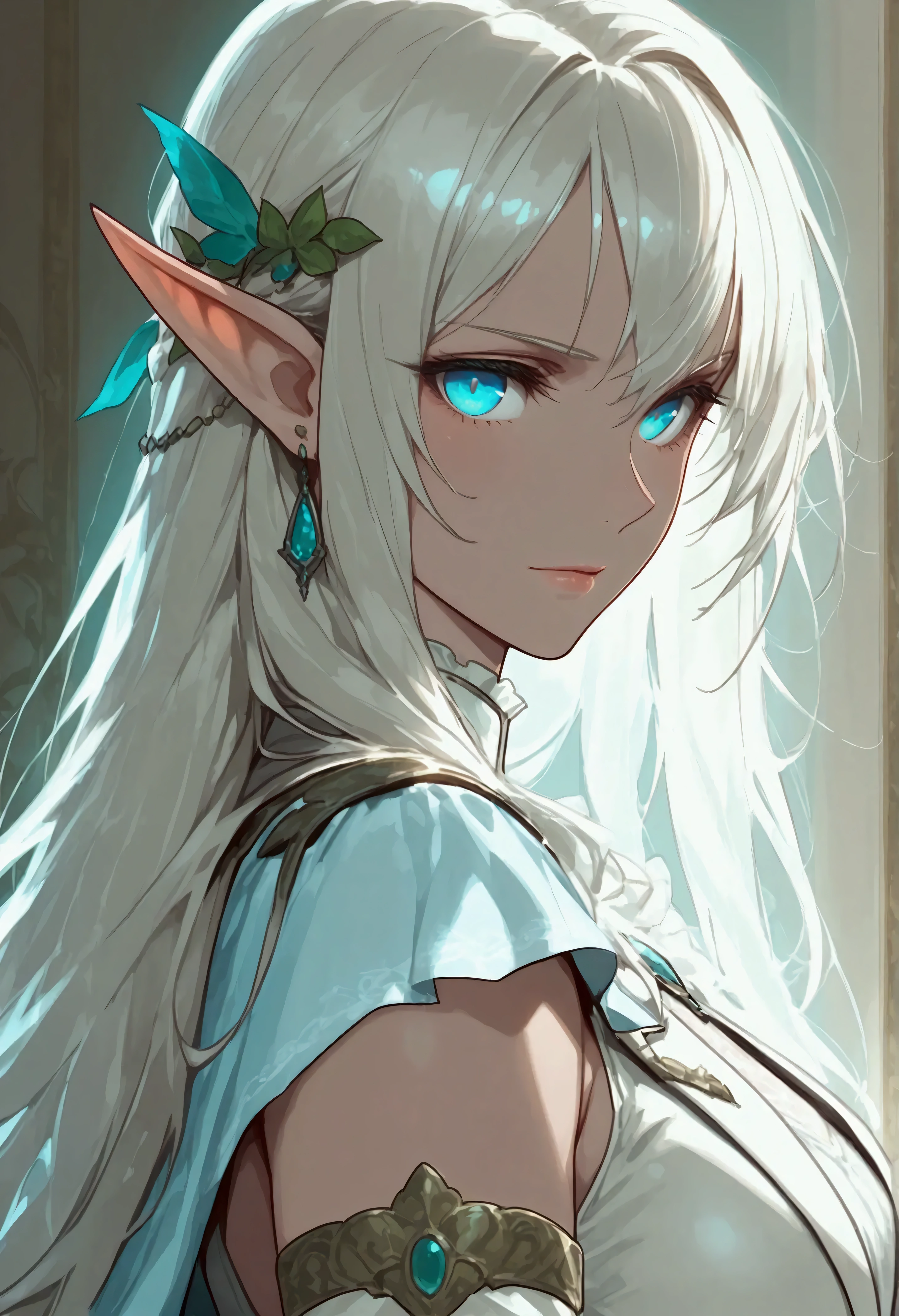 score_9, score_8_up, score_7_up, score_6_up, score_5_up, score_4_up, Arafed, a portrait of an elf woman, exotic beauty, long hair, dynamic color, (azure eyes), glamour shot, she wears an (white: 1.3) elegant suit, high heel boots, full body shot, 16k, ultra detailed, masterpiece, best quality, (extremely detailed), arafed, dnd art Cinematic Shot