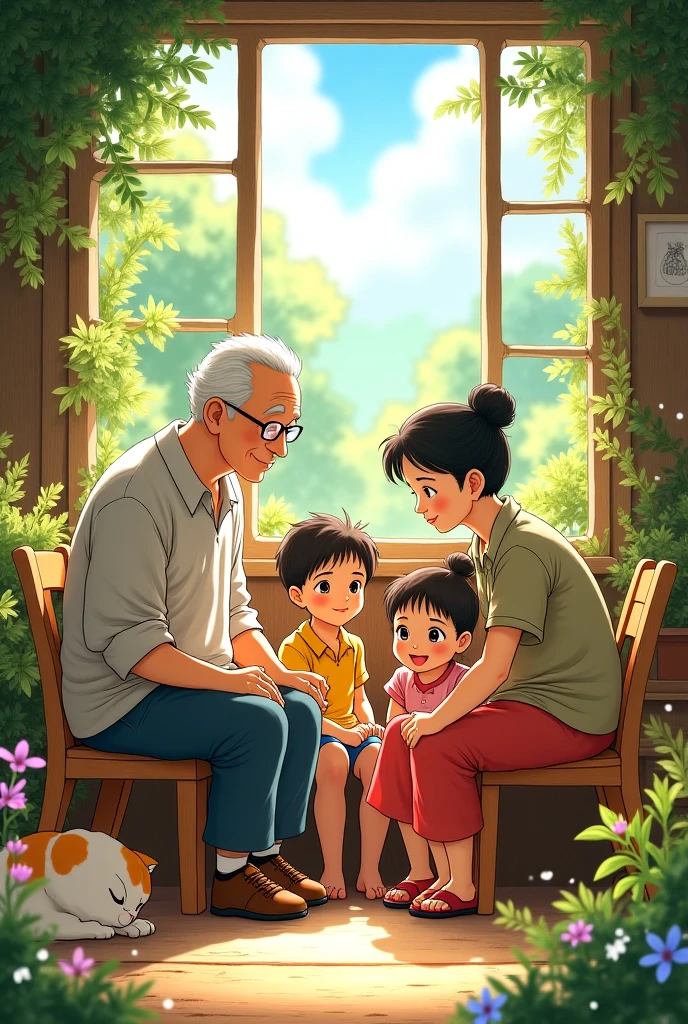 Despite the distance, Saki and Elephant tried to keep their love for their father alive. They drew pictures of him and talked about their favorite memories. Their grandparents were understanding and supportive, but they could see how much the separation hurt the boys.
