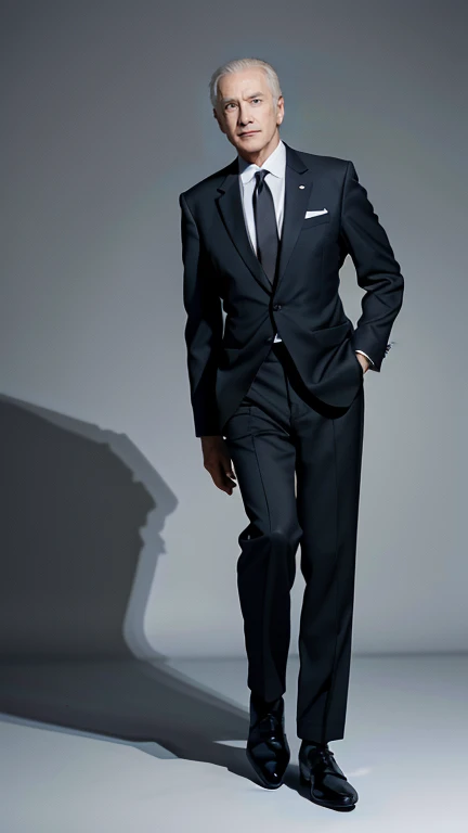 Full Body Photo 、 8K HD High Quality Image 、 Studio Background 、 Joe Biden 、White skin 、Tuxedo 、Black pants、black shoes 、Standing in a Full Height from Head to toe 、Black fedora 、Black eye glasses 、Black necktie 