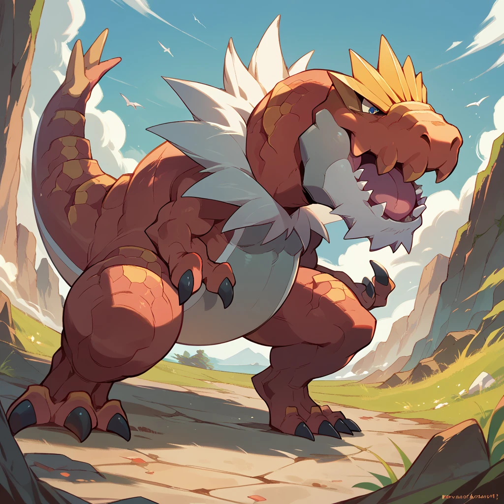 tyrantrum, pokemon (creature), trex, feral