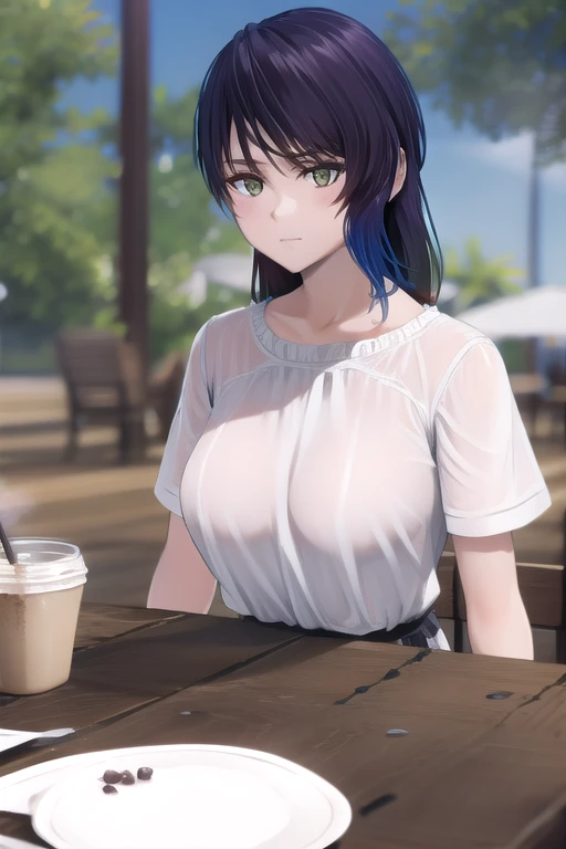 Serving coffee