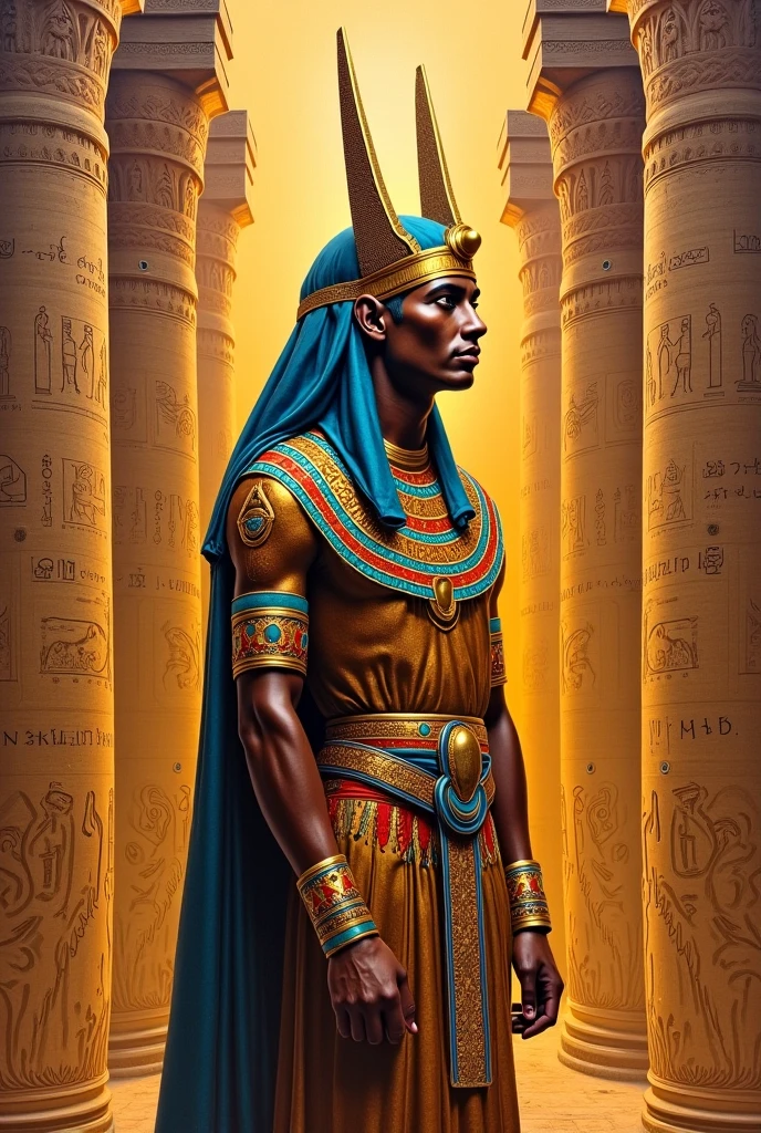 Highly (dynamic:1.2) scene art detailed (rutkowski:1.2), ((pharaoh crown of ramses II)), handsome, (dark skin), ((long woven dreadlocks)) ((muscular)), (fantastic amazing decoration:1.2), explosive volumetric, Delightful anatomy, (fantastic god perfect art, 64k ultra hd:1.1), (art by apterus, art by dan mumford:1.2)
