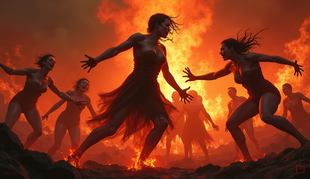 The fire dance without clothes --auto