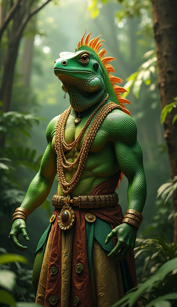 Lord vishnu god kurma avatar with half human and half tortoise body with one hand weapon