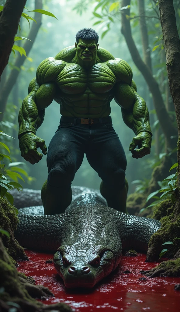 a lizardman, erected, velludo, Big Stomach, strong and fleshy upper body, ultra detailed, put human in the picture, size comparison with human