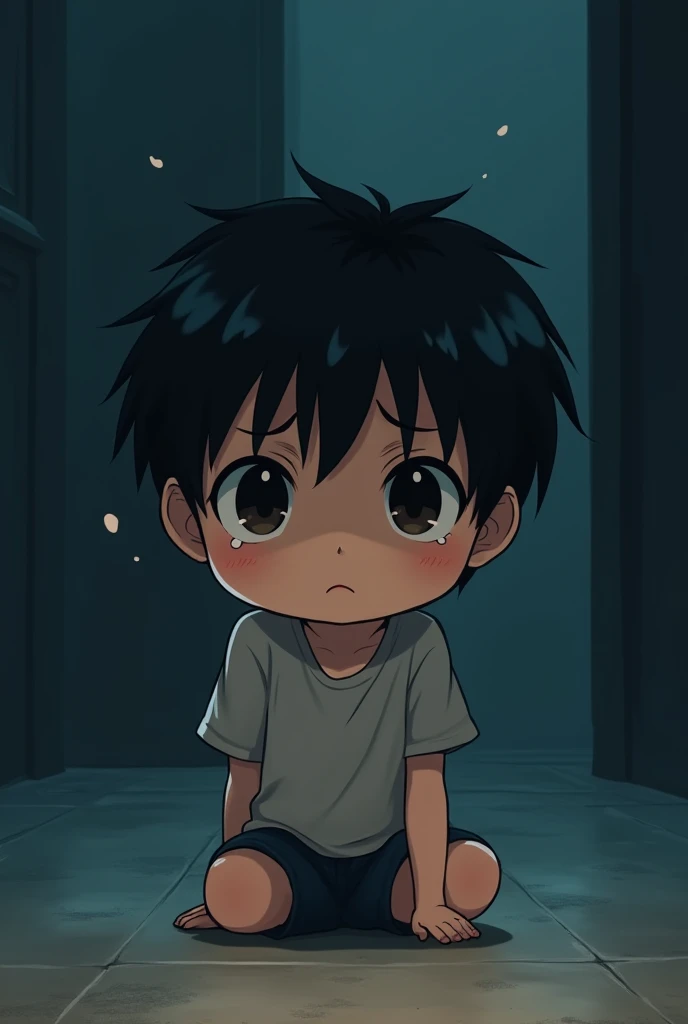 With multiple black eyes staring at you、Dark cartoon images