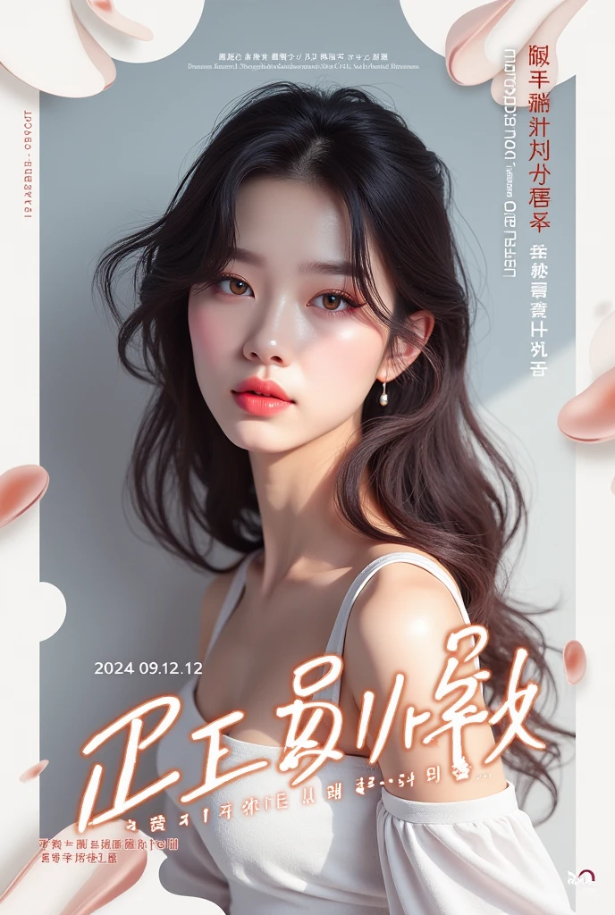 Create the cover for fanMeeting 2024.09.12. Choi Mingi Wook, very pretty, Custom, MCHN Entertainment, letters cutouts,