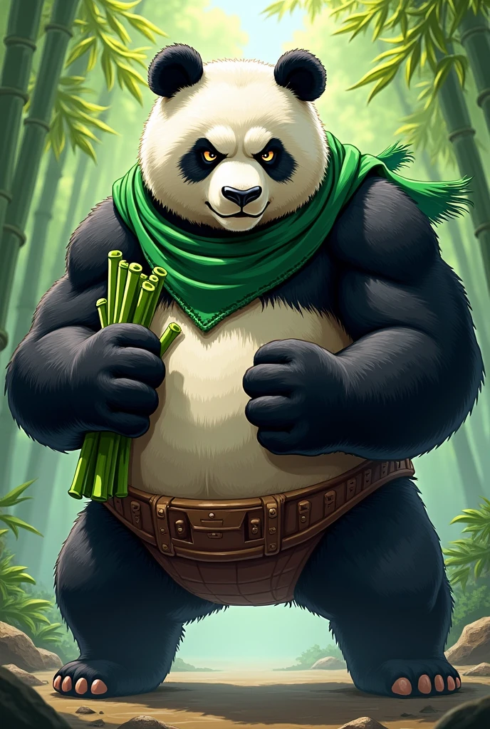 Panda man jungle