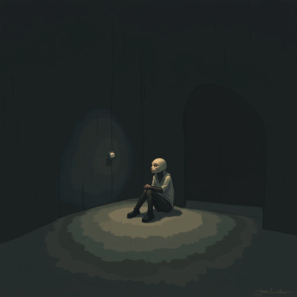 deformed man crawling on floor in abandoned hospital corridor , war, horror, Cosmic Horror, dark tones, morbid atmosphere, Deformity, dystopia, catastrophe, mysticism, occultism, gore, spooky, nightmare, blood, apocalypse, hyperrealistic terror, terror, sensation of agony,90s,Lovecraft, Creepy folder, Polaroid