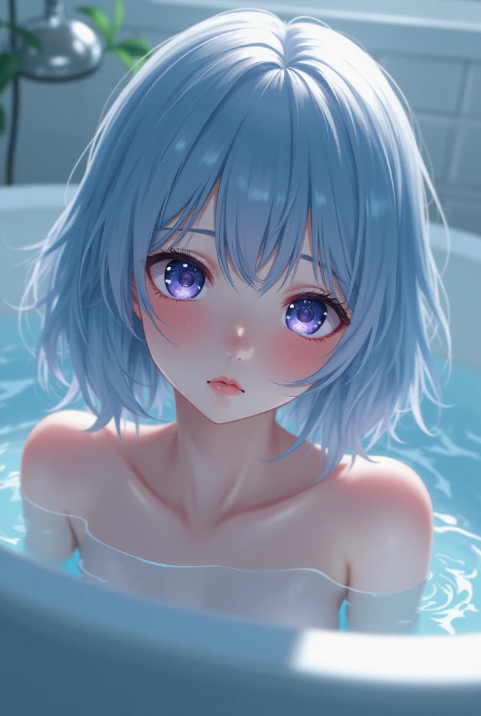 Absurd, Super detailedな,(In 8K:1.3),Masseter muscle area,(masterpiece:1.2)、(Highest quality)、4K、Super detailed、(Movement Structure:1.4)、(Shining Lights、Atmosphere lighting), High resolution, Best Quality、(One girl:1.4),Super detailedな,Bright colors、Treebreak Production Art、(Warm color light source:1.2),High-level image quality、Fine image quality、Intricate details,Volumetric Lighting,Realism BREAK、Profile、 Idol face、15 years old、Very beautiful face and eyes, Beautiful images、 natural make up、big eyes、 taking a bath (Baby Face:1.4)、(Big Tits:1.4)、(Breast bag:1.2), (glossy skin :1.5)、(Sweat:1.5), nsfw,(taking a bath:1.5), (bathroom:1.2) 、 (light blue hair,blunt bangs、twintails、wet hair:1.4)、 (Beautiful nipples)、(Delicate and detailed、naked)、 (orgasm face)、(White skin:1.4)、(Bubble bath)、Soap bubble