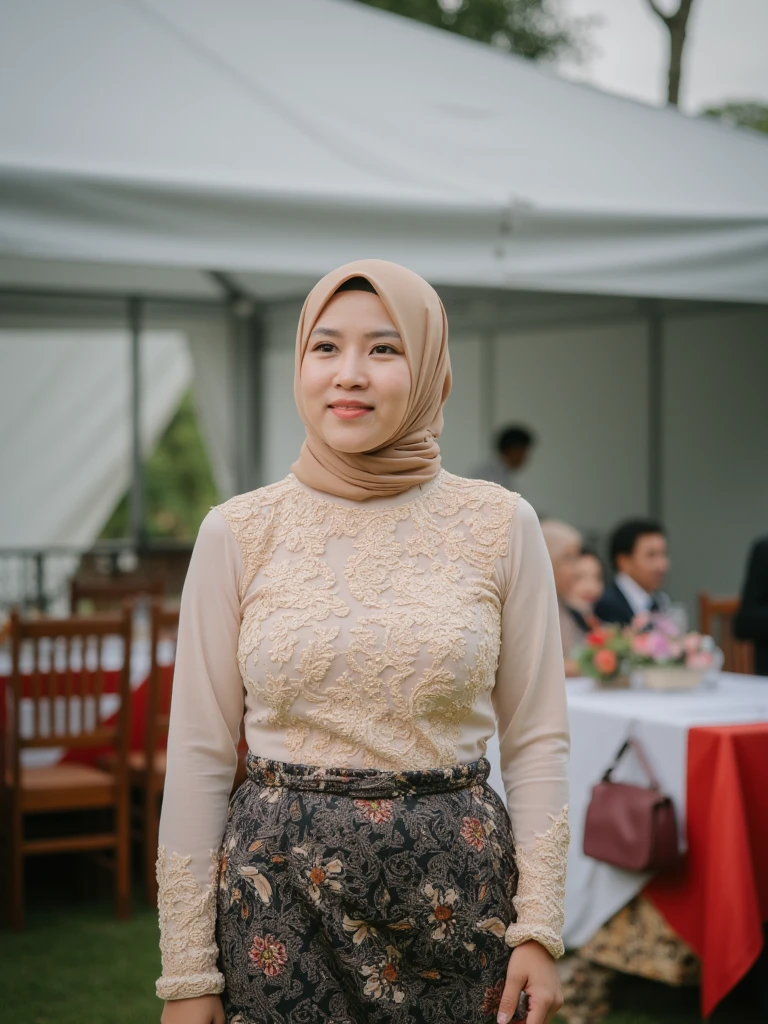 Malay girl, medium white hair, bouncy curls haircut, (wear kebaya nyonya), ( laughing and posing with hand on hip, wear handbag, from back view, windy, detail skin, age spot, detail skin texture, mole below eyes, small breast, flat chest, wide hips, small waists, thick thighs, slim abs, beautiful body, nighttime, laughing, happy, bright lighting, crowded night city street, blur background, bokeh,Super 8mm lense, Extreme close-up, High Contrast cinematography effect, Natural Lighting, Desaturate color grading, high quality, ultra detail, 8k resolution,