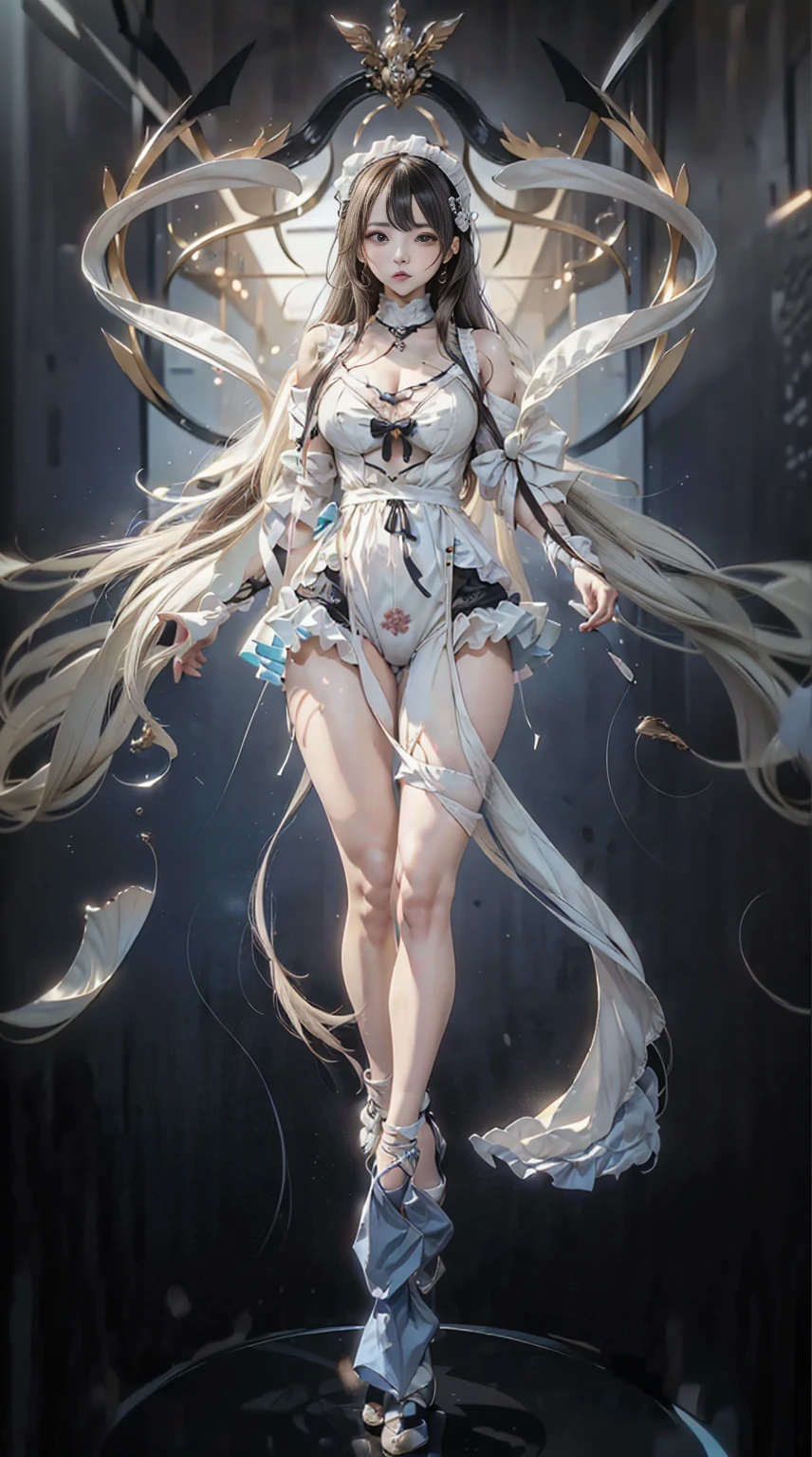 mpts
Copy
(((masutepiece, of the highest quality, super detailed))), hand drawn style, hand painted style, watercolour, sketch, a knight, white background, plain background, Bloodborne inspired, tatty Bloodborne attire, occult aesthetic, occult, tatty red and white clothing detailed and intricate steampunk and detailed gothic lolita (with a hood), diadems, long coat, very thin long legs, Complex laced boots, Fluttering lace flared long knee length dress with frilly petticoats, long dress, knee length dress, petticoats gothic lolita, beautiful small breasts, (((( Highly detailed face))), small thin nose, Small thin lips mouth, (((Very sharp focused eyes))), Very large slit precision pale grey eyes that shine like jewels. very long eyelashes, Silver hair swaying in the wind, Emitting a dazzling light in a mandala pattern, white background, Very dramatic and cinematic lighting, tatty damaged old red and white clothing, full body, whole body, body, cosmic horror, grim dark