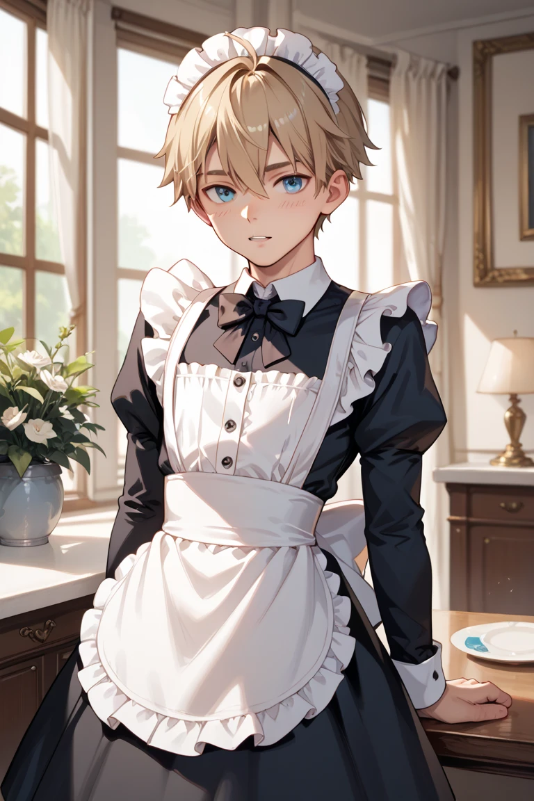 Boy in a maid costume