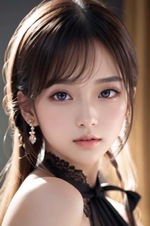 16k ultra-fine CG wallpaper, masterpiece, Amazing image quality,  very delicate ), (Excellent light and dark,  delicate and beautiful), Really smooth skin, Bright expression, 18K close-up perfect display, change,  cute,  Perfect Screen for Girls ,  A girl wearing, Colorful jewel-like eyes.