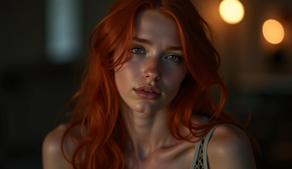 ((masterpiece, high quality, High resolution:1.4), (standing:1.2), (Whole body), wine red hair, eyes the color of honey, elegant clothes, very detailed skin, skin pores, (Very detailed face:1.2), (very detailed eyes:1.2), realist pupils:1.2, full face blush, full lips, (perfect anatomy:1.1), (perfect proportions:1.1), (Photography:1.1), (photorealist:1.1), volumetric lighting, dynamic lighting, real shadows, (High resolution:1.1), sharp focus, (realist, hyperrealist:1.4), Intricate, High detail, dramatic, subsurface dispersion, great depth of field, vivid, pulido, sharp, ((completamente sharp)), (extremely absurd),16k hdr, 2, elegant bearing, Stupefying beauty, serious and mature face. very straight hair