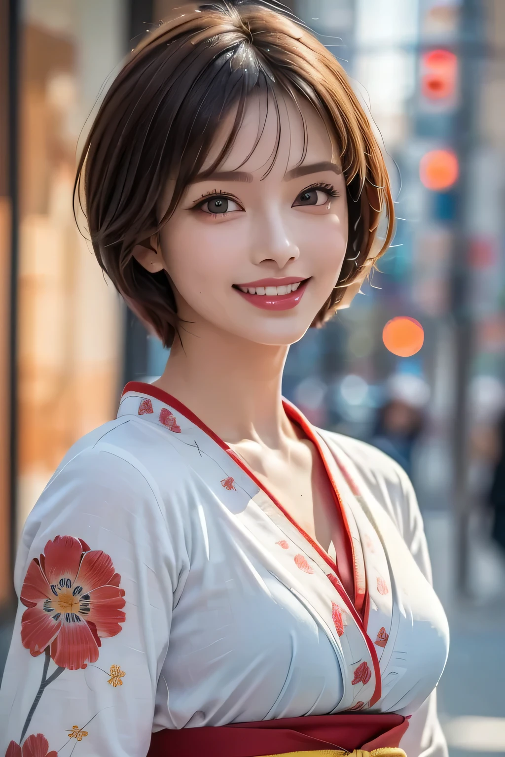 8K, RAW photos, best quality, masterpiece, Practical, Reality, (1 extreme beauty), 20 years old, The face is rich in detail, (Perfect Teeth), delicate eyes, Double eyelids, eyelash, Grin, Lip detail, Brown Hair Bob, Small Breasts, ((Red Japan_The country's_Team Volleyball_)),Soft Light, ((Written border depth)) 、Shot in the back、all、Stick out your ass、Legs open、slim body、Inverted Nipple, Volleyball Jacket,