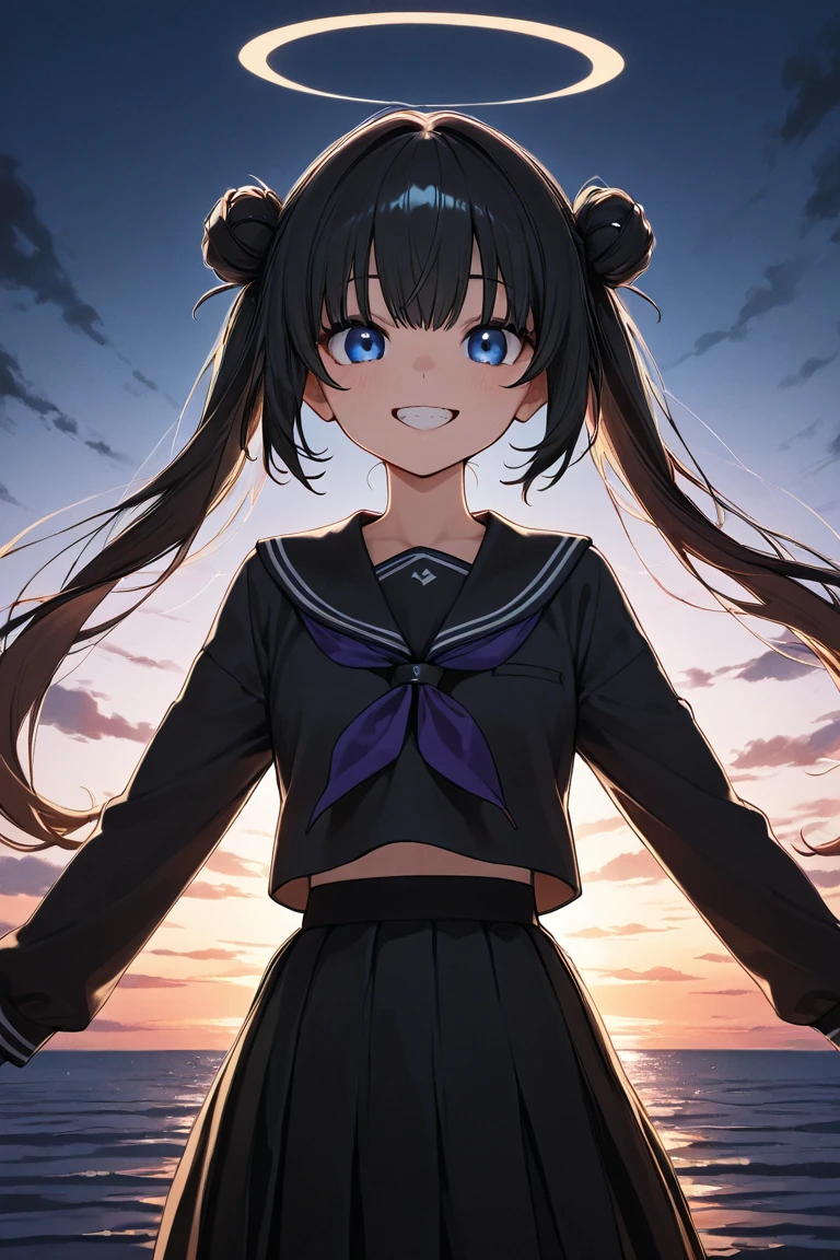 この画像teeth is、      teeth、  It depicts a silhouette of a girl standing against a beautiful sunset。.。.    light      ,       horizon     、     dark black       ,  teeth、 . その人teeth、 この画像teeth 。,      As it approaches the   horizon    、  ,    、  from    {x} deep electric blue as it rises close to the      horizon      {x}    Dark Silhouette     .      The owl under guard moves at the edge of father Cotini      ，この人物teeth片腕を伸ばしているように見えます., おそらくそれteeth&#39;      As it approaches the  horizon   、   、  その周囲teeth   horizon   に近づくにつれて濃い赤 、  light     .  画像の全体的な雰囲気teeth穏やかで魔法のようなものです ..