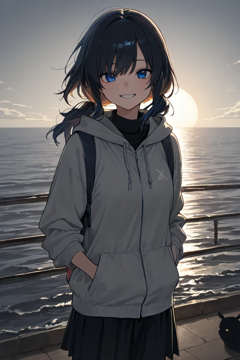 この画像teeth is、      teeth、  It depicts a silhouette of a girl standing against a beautiful sunset。.。.    light      ,       horizon     、     dark black       ,  teeth、 . その人teeth、 この画像teeth 。,      As it approaches the   horizon    、  ,    、  from    {x} deep electric blue as it rises close to the      horizon      {x}    Dark Silhouette     .      The owl under guard moves at the edge of father Cotini      ，この人物teeth片腕を伸ばしているように見えます., おそらくそれteeth&#39;      As it approaches the  horizon   、   、  その周囲teeth   horizon   に近づくにつれて濃い赤 、  light     .  画像の全体的な雰囲気teeth穏やかで魔法のようなものです ..