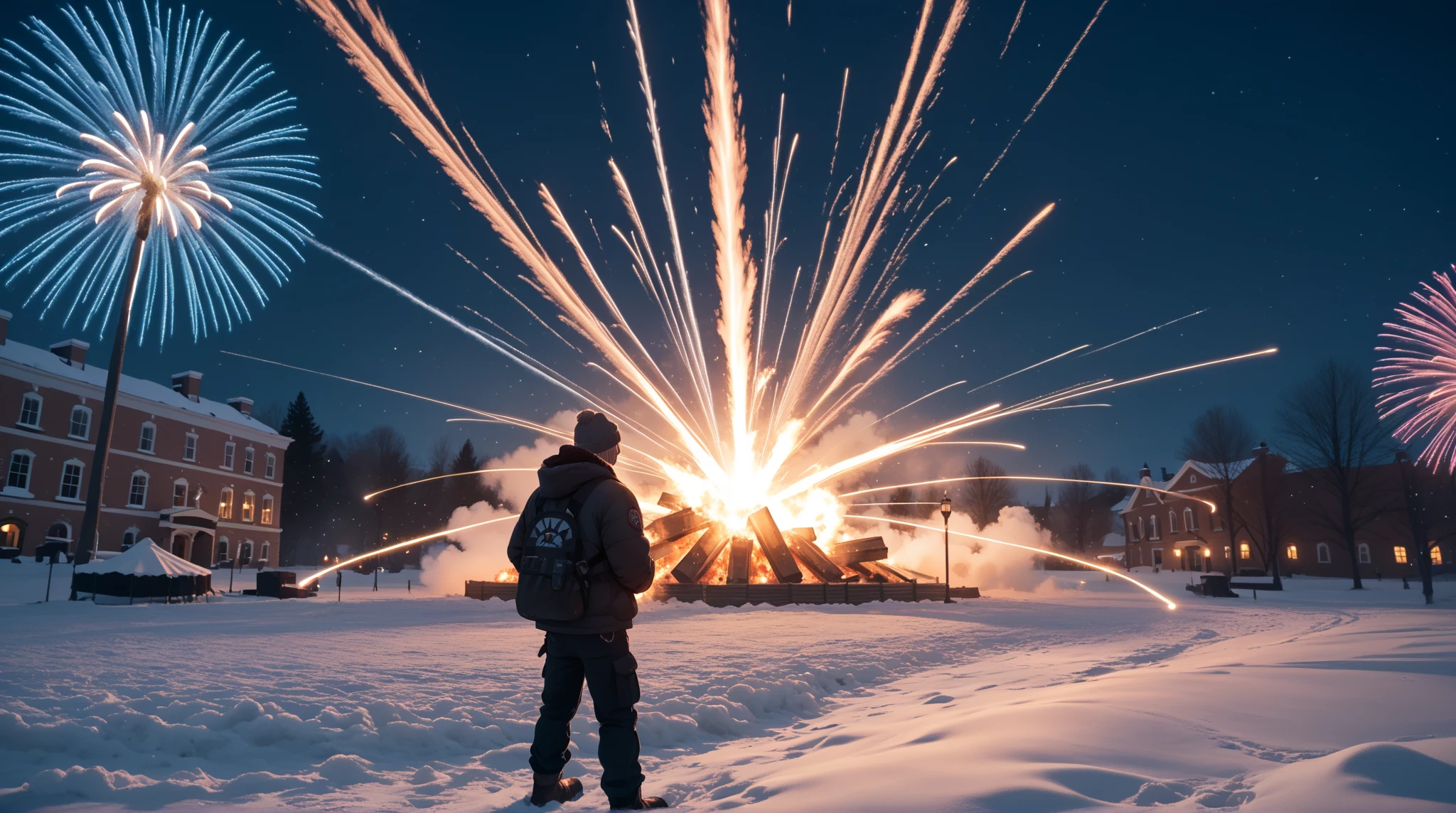 Black chalk pieces and powder flying, explosion effect isolated on white