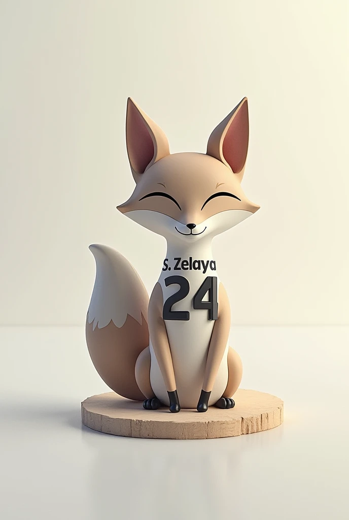 Number holder that has S . ZELAYA and that has the number 24 model of a fox 