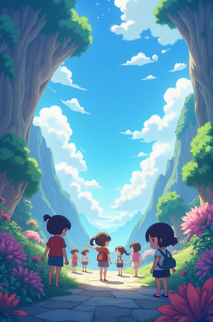 Boys friends saw him and said to him convert into Ghibli art 