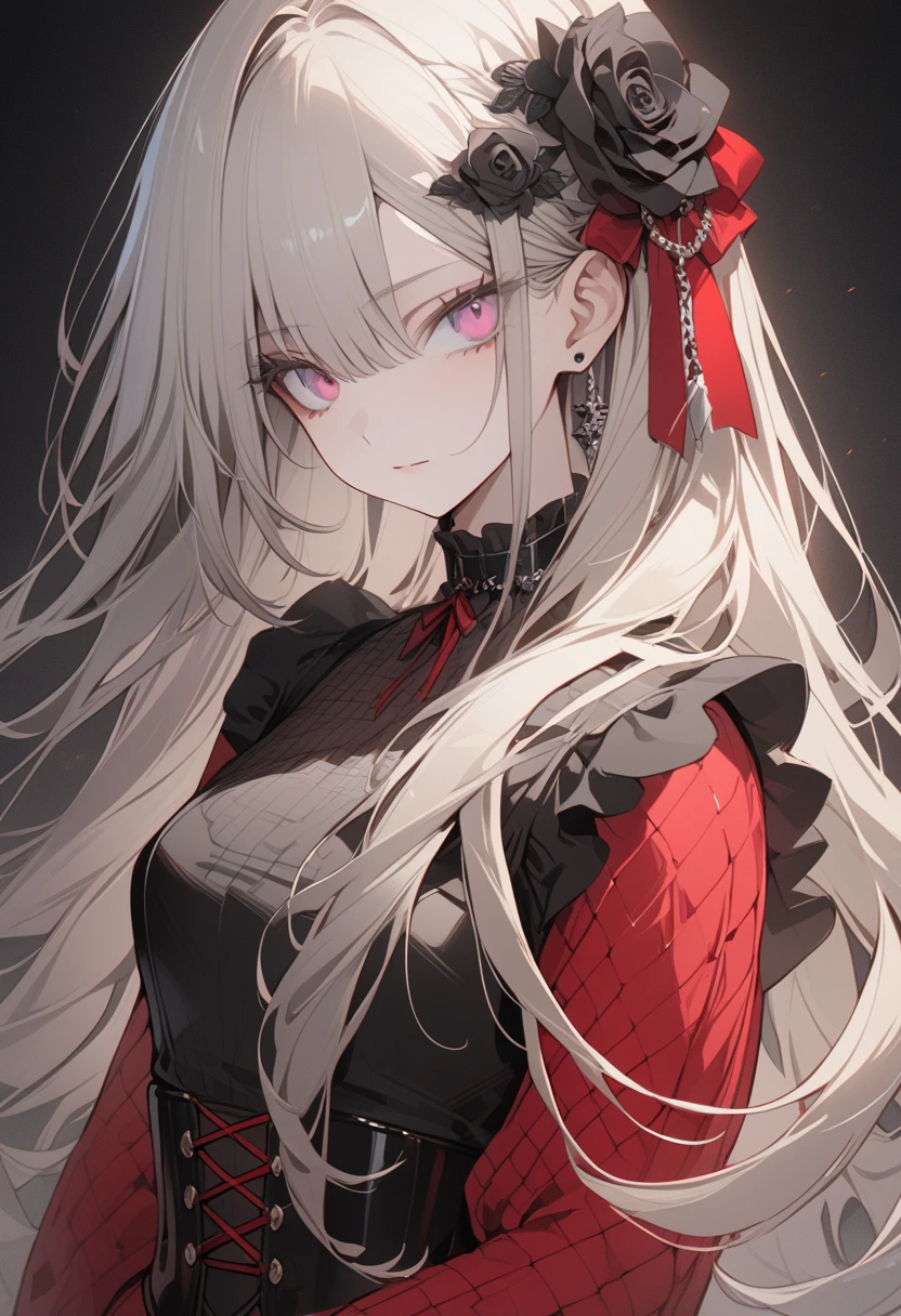 A girl's vampire and a red thread
