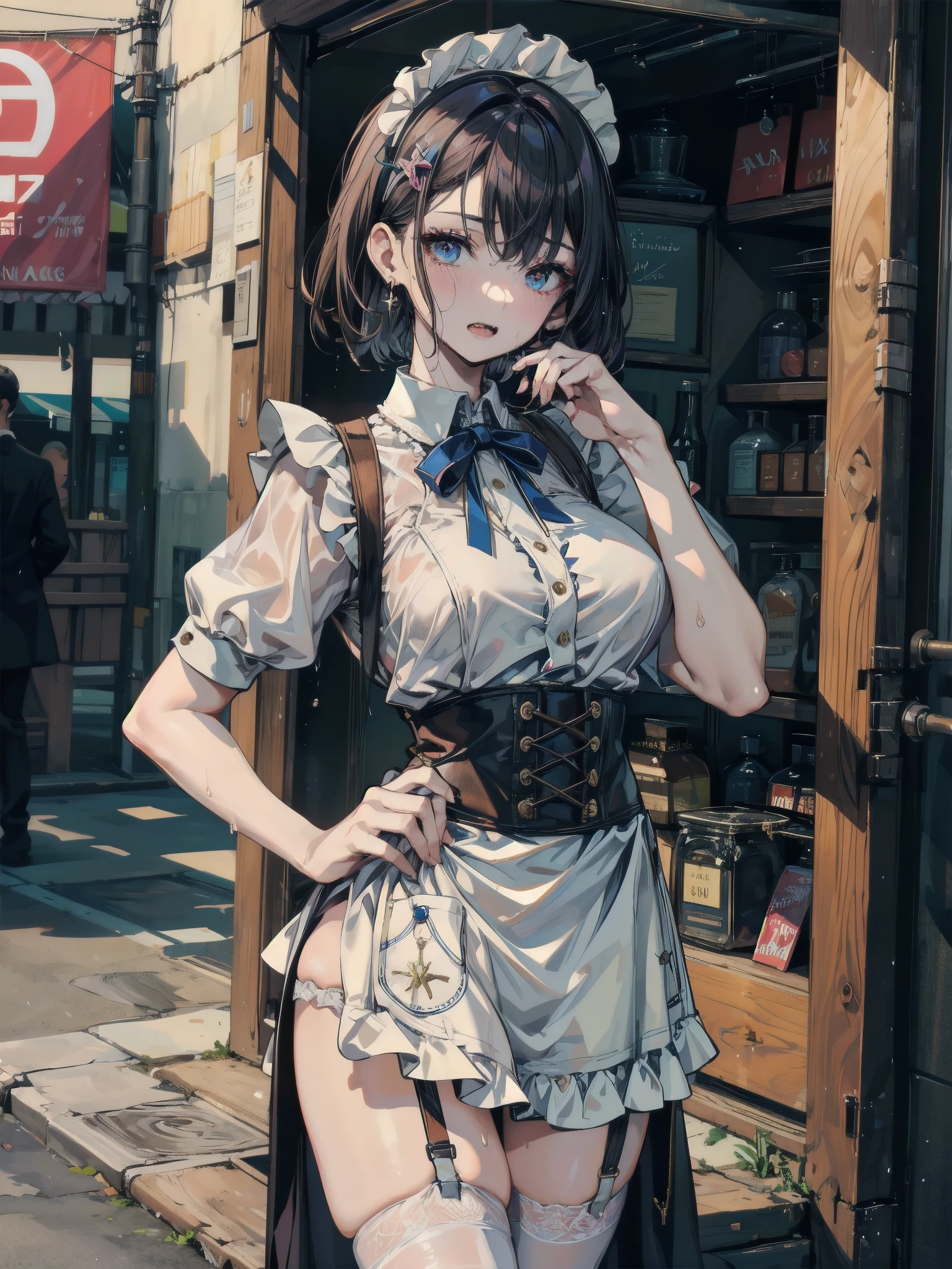 (((Medium shot))), couple, (A man and a woman), Two people, Outside the castle, Competition, Fun, Fun, Sweet, Happy, Smile, armor, Chain Mail, armor, Happy, beautiful eyes, Fun, Surrealism, Throw, , Movie Lighting, 8K, Ultra HD, masterpiece, precise, Anatomically correct, Textured Skin, High Detail, high quality, high resolution, The award-winning, best quality, 16K, Poor health, Bad Hand, Bad legs.