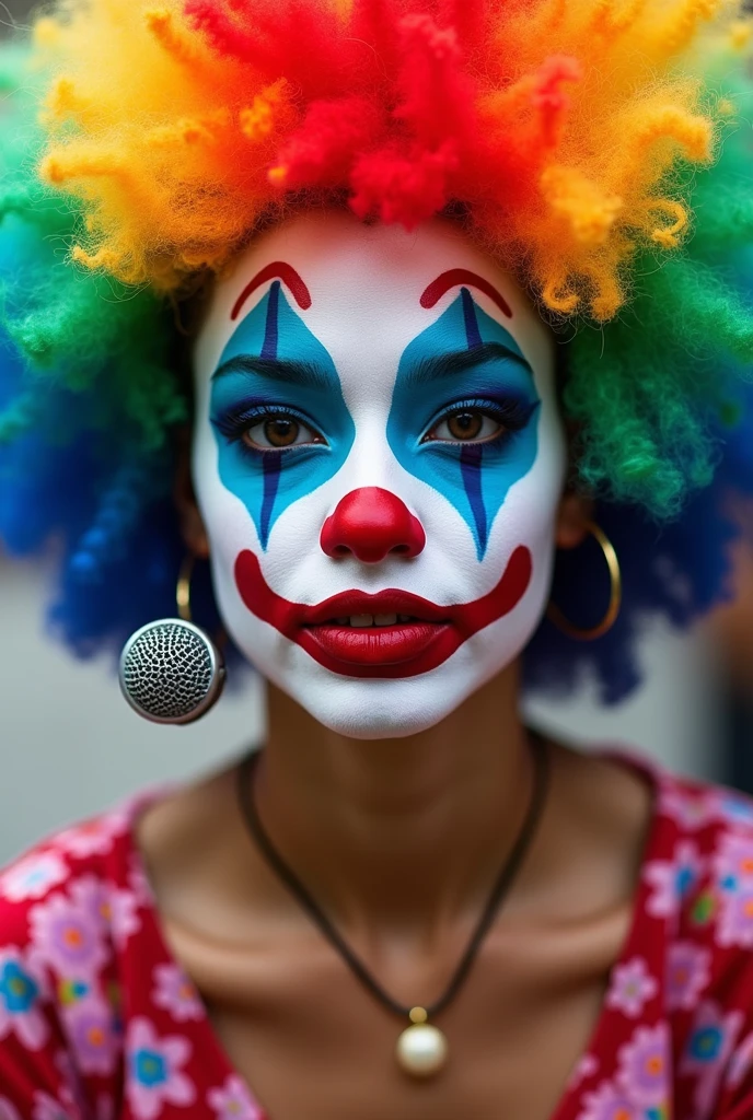 An attractive clown 