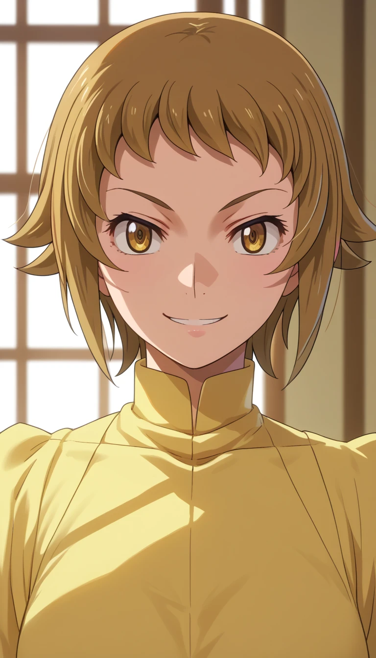 fumina hoshino (Hoshino Fumina) - Mobile Suit Gundam ( Mobile Suit Gundam )  beautiful anime girl, detailed portrait, masterpiece, ultra-detailed, 8k, 16k, high resolution, photorealistic, vivid colors, warm lighting, soft smile, elegant chinese dress, short bob hairstyle