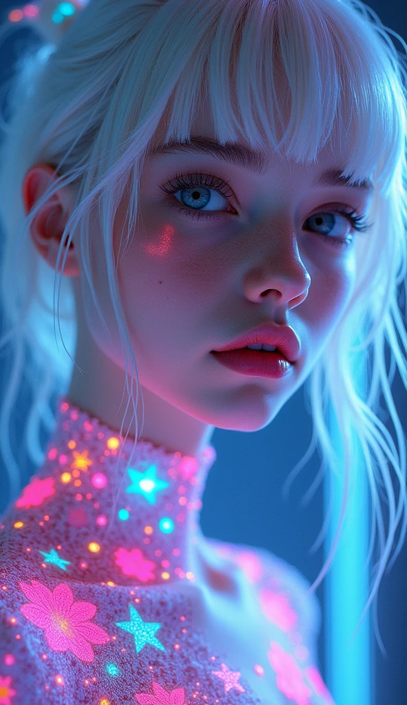x-ray, <lora:xray_v1-000018:1>,
beautiful extra small lady, freckles, brilliant glitter makeup, (red and blue and yellow and green and vitiligo skin: 1.5), perfect sexy breasts, hyperdetailed photography, soft light, head and breast portrait, cover