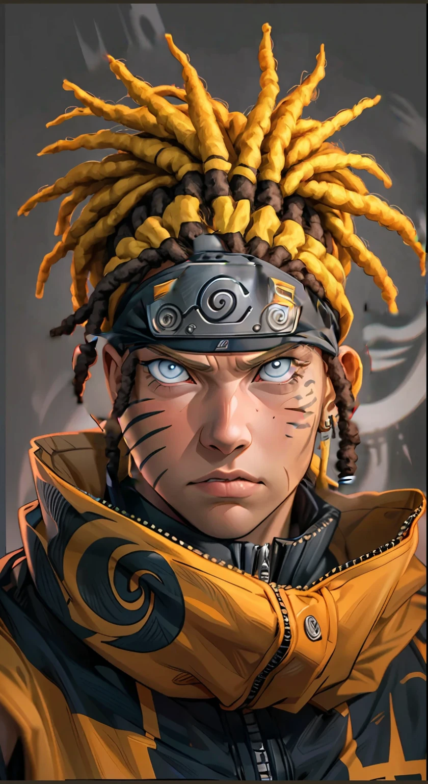 naruto,One boy, black_background, fire, 9 fox tails,