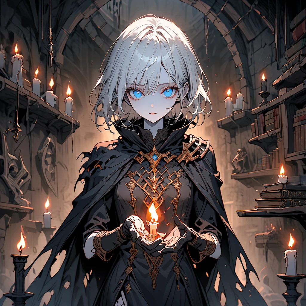 <lora:kamisato ayaka:1>, kamisato ayaka, official costume, ponytail, kote, kusazuri, blunt bangs, hair ribbon, red ribbon, japanese armor, white hair, blue eyes, evil pose, very long hair, floating hair, (japanese jinja:1.2) (full moon:1.1)  <lora:BloodMagic-20:0.8>, (bloodmagic:1.3), magical energy fantasy, dark theme, blood, (blood on face:0.5), (evil smile:1.1), dark background,  <lora:Gloomifier_V2_TheGlow:1.5>, <lora:midjourney_20230624181825:0.6> midjourney, BREAK, (masterpiece, 4k, 8k, ultra hires, exremely detailed, good shadow, good light, deep shadow, unreal, high resolution, ultra detailed, best quality, ultra high res, visually stunning, beautiful, award-winning art, best quality, stunningly beautiful:1.2)