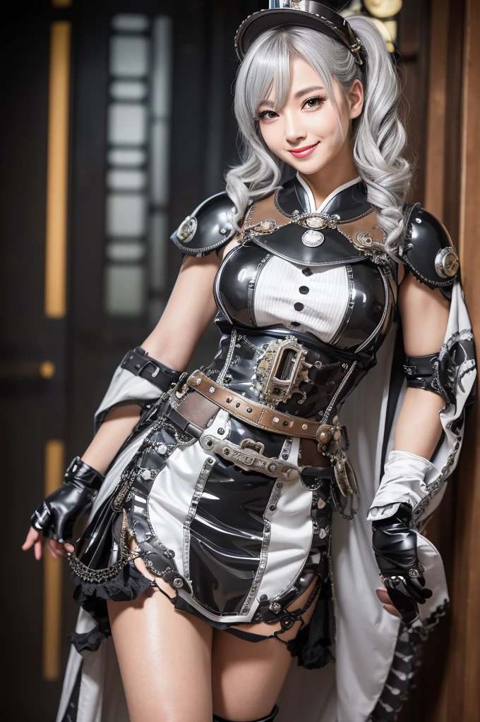 (1girl :1.3),portrait, Christina Chong beautiful face, narrowed eyes. smirk. black braided hair with narrowed eyes,, sister of battle, holding sword, dark background,(black and silver trim, black flower armor:1.5), (hdr:1.4), high contrast, (cinematic:0.85), (muted colors, dim colors, soothing tones:1.3), low saturation, smoke,shining sword,cluster amaryllis,wind,dragon loong spirit behind,perfect anatomy, centered, approaching perfection, (athletic female), detailed face, short hair, white hair, bangs, feminine, nice breasts, beautiful detailed girl, extremely detailed fingers, cute, young, mature face, realistic face, realistic body,armour, adepta sororitas